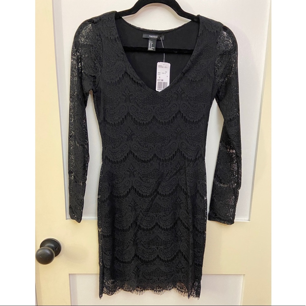 Long Sleeve Lace Bodycon Dress